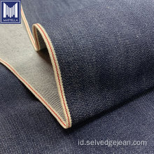 100% Kapas Organik 14-15oz Kain Denim Selvedge